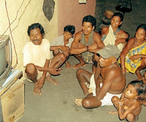 Enjoying the light of their hard labour