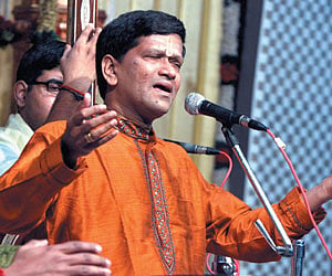 Neyveli Santhanagopalan at the concert.