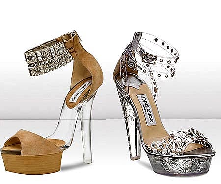 From the Jimmy Choo Crystal Collection; Ciara (left), Niagra (right). (Images courtesy: Jimmychoo.com)