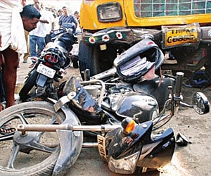 Callous reaction to a road accident