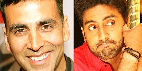 Akshay Kumar and Abhishek Bachchan, the main contenders for the title role in ‘Bhag Milkha Bhag’ (Pics: Sampurn)