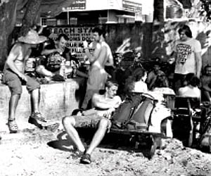 Tourists relaxing under a tree at a beach on St Mary’s Island on Friday | Express Photo