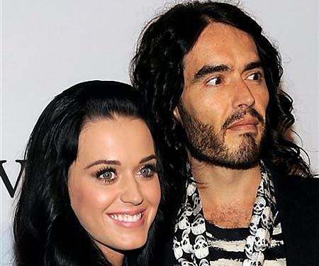 Russell Brand and Katy Perry. AP