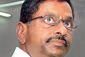 Family Welfare Minister DL Ravindra Reddy (Express Photo).