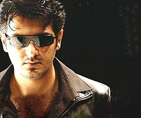 The poster of 'Billa' starring Ajith in the lead.