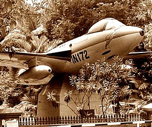 The Sea Hawk fighter aircraft at Changampuzha Park in Edappally | PK jeevan Jose