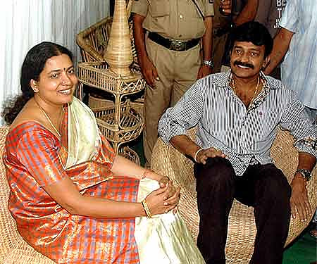 Actor Rajashekhar and wife Jeevitha - Express Photo by RK.