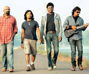 The Wrenz United - (from left) Biju, Nirmal, Roney and Baiju