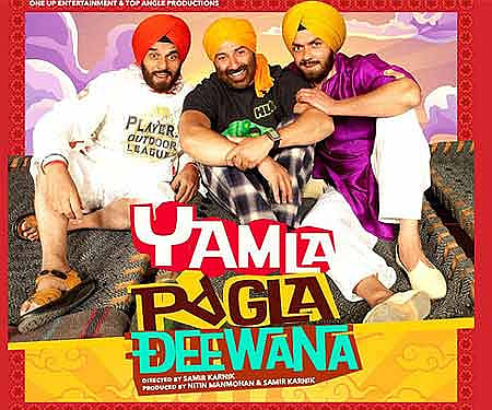 The poster of 'Yamla Pagla Deewana'.