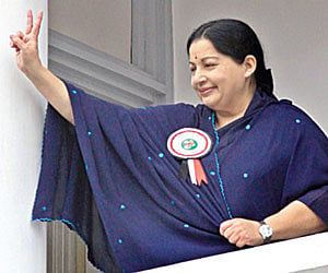 Chief Minister J Jayalalithaa inaugurating the Horticultural College and Research Centre for Women through video conferencing at the Secretariat.