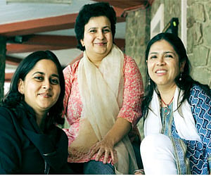 (Left to Right) Shilpa Ranade, Shilpa Phadke and Sameera Khan, the authors of Why Loiter?