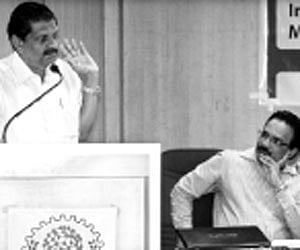 Water Resources Minister P J Joseph inaugurating the workshop on Integrated Water Resources Development and Management in Thiruvananthapuram. (EPS)