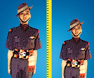 Paramilitary forces bring down height requireme