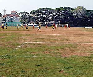 A stadium gone to seed