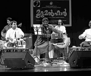 Ramesh Narayanan presenting the ghazal night at JT Pac on Sunday