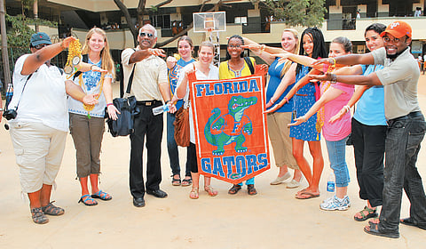 Students from University of Florida visit city school 
