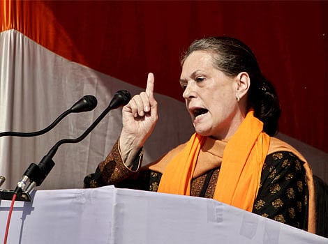 Congress acts on hoardings depicting Sonia Gandhi as ill