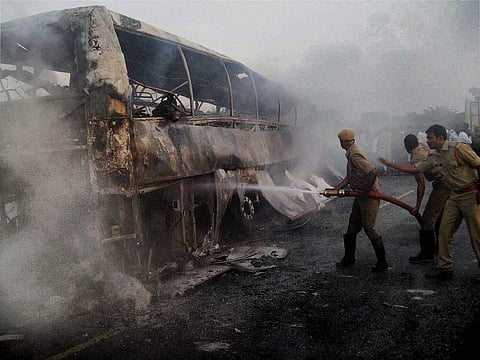 Chargesheet Filed in Mahbubnagar Volvo Bus Fire Case