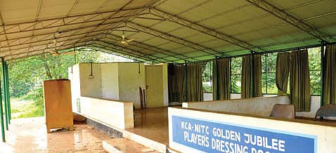 NIT-C cricket stadium is in a shambles