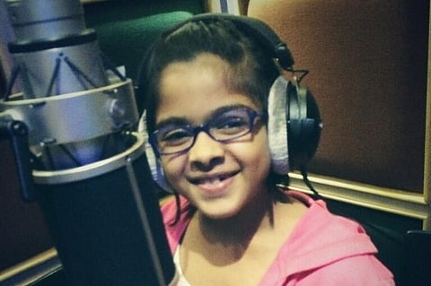 Eight-year old Uthara croons for 'Saivam'