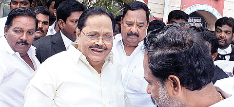 Durai Murugan appears in court in assets case