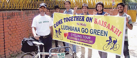 Cycling across the country to spread the green message 