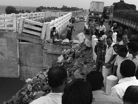 NH-60 repair work resumes despite protest by villagers 