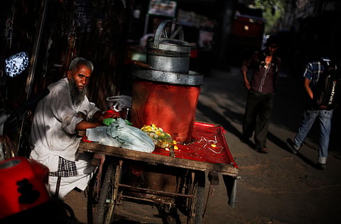 A hot summer day in India 