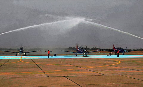 Air Force inducts Pilatus PC-7 basic trainer