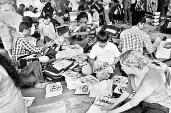 Youth for Seva pack kids to school
