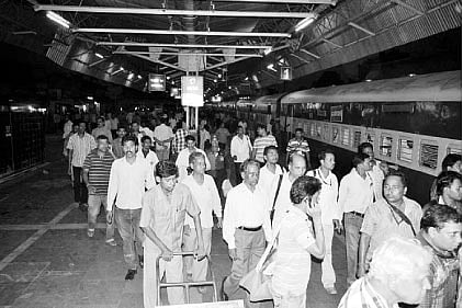 Train with BJD workers leaves Sambalpur