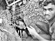 Through the rubble