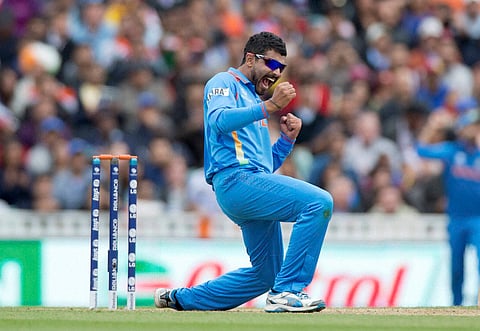 Jadeja's 12 scalps in the Champions Trophy made him the highest wicket taker and fetched him the Golden Ball trophy. (PTI/File)