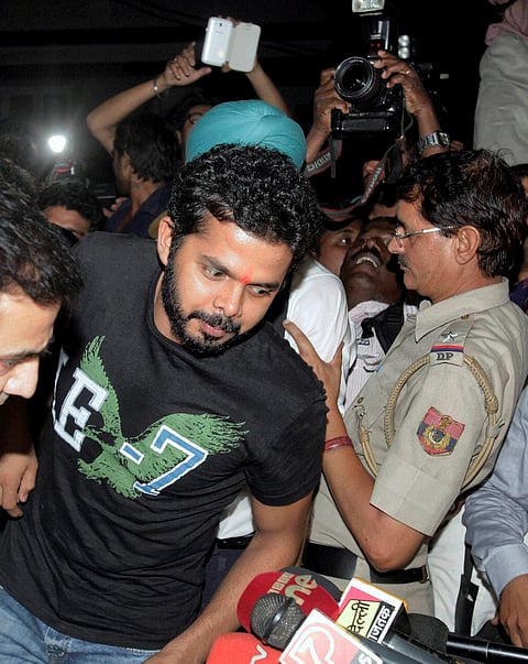 Sreesanth arrives in Kerala to tumultuous welcome