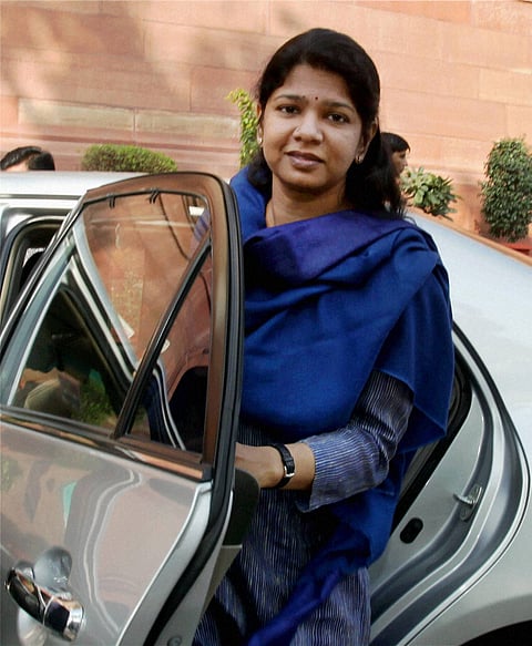 Kanimozhi files nomination for Rajya Sabha polls