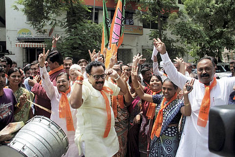 Parties celebrate by-poll results 