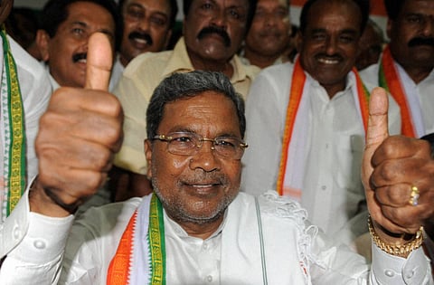 Karnataka Chief Minister felicitated in Hyderabad