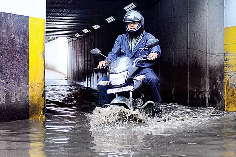 Flooded underpass has motorists fuming