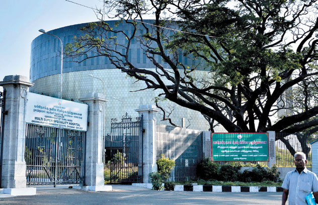 Hospital at Omandurar Estate by December