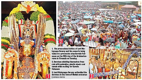 Over 4 Lakh Witness Garuda Vahana Seva
