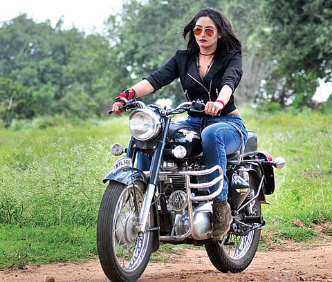Ragini Rides a Bike in Ranachandi