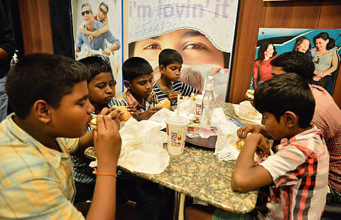 NGO Takes Poor Kids to McDonald's to Protest Eviction from Pune Outlet