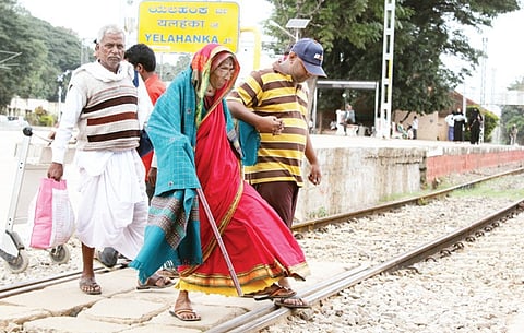 Yelahanka Railway Station a Nightmare for the Elderly 