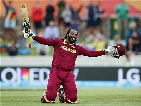 Chris Gayle Blasts His Way to Records, Scores WC’s 1st 200