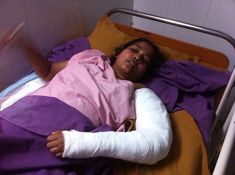 Escalator Crushes Woman's Limb