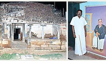 Pulavar Kaliyaperumal's house, (L) Valluvan, (R)