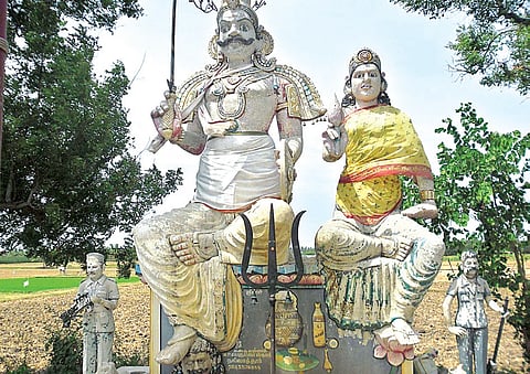 Statue of LTTE Chief in Temple Altered