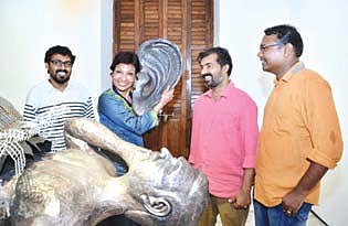 Mallika Sarabhai Inaugurates Poetry Installation