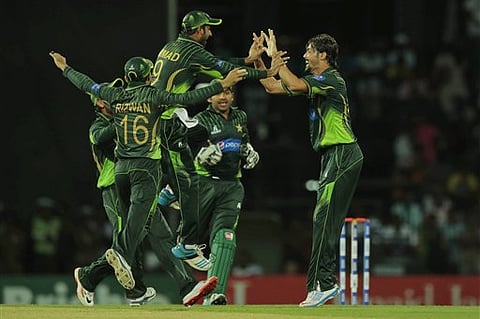 Pakistani players during their third one day international cricket match in Colombo, Sri Lanka. |AP