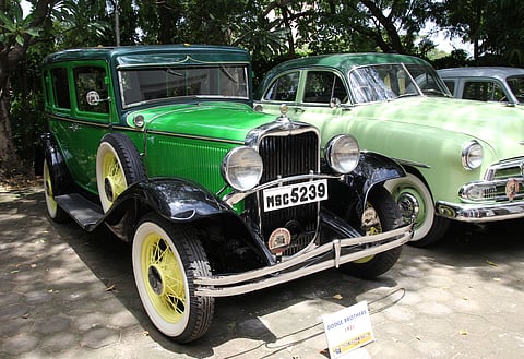 Vintage Car Display at Madras Heritage Motoring Club and Freemasons